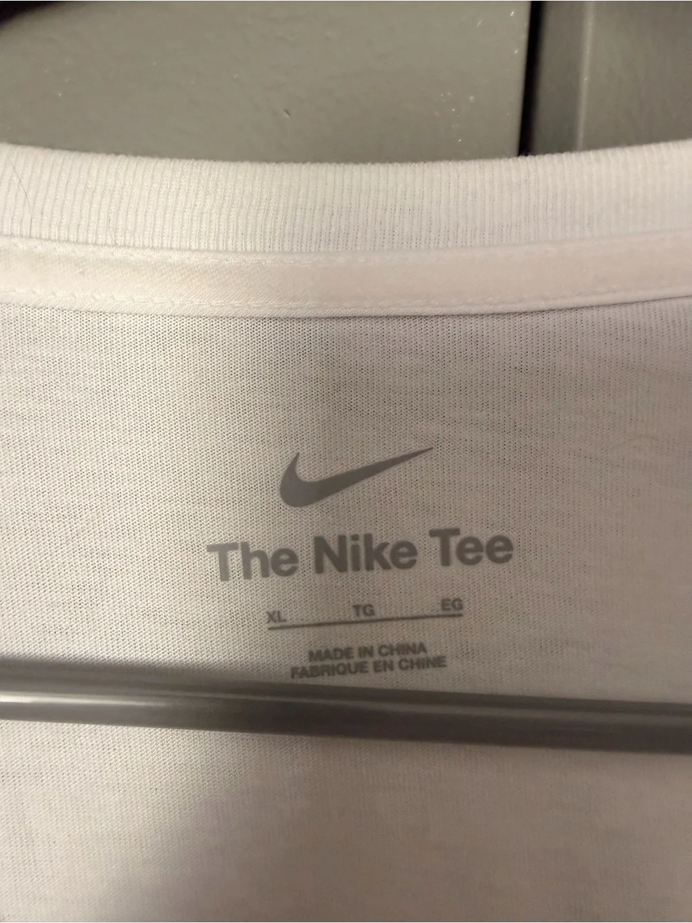 Nike Chelsea Football Club White Tee with Blue and Red Crest